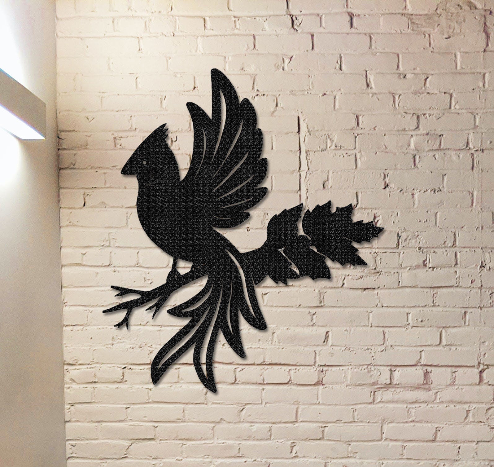 Cardinal on a Branch Metal Sign, Metal Birds Art,Metal Garden Decor,Outdoor Decor,Cardinal on a Branch,Bird Lovers Gift,Front Yard Decor