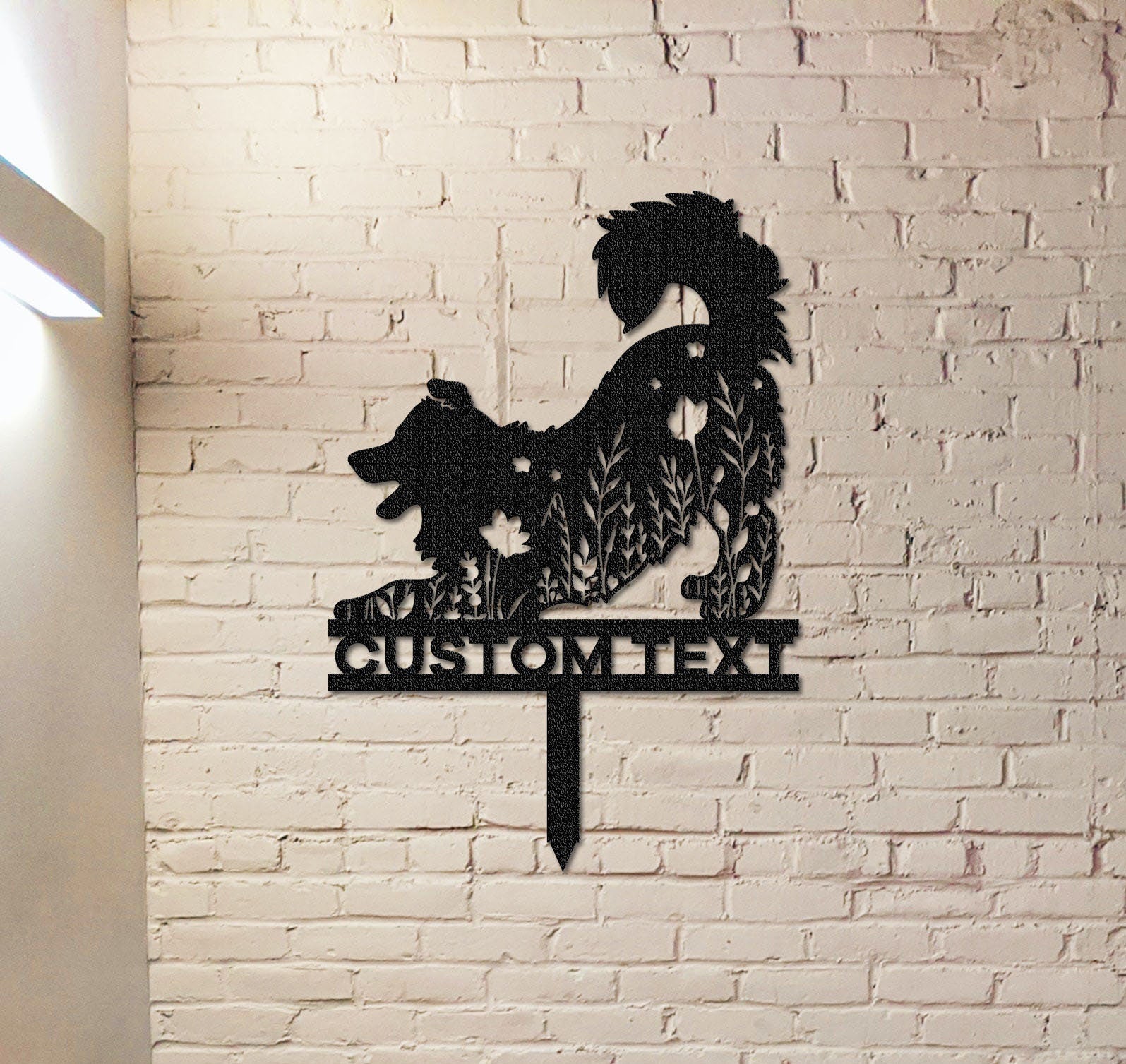 Custom Border Collie Memorial Stake Sign,Pet Grave Markers Sign, Metal Sign With Stake,Pet Loss Gift,Sympathy Sign, Remembrance Stake