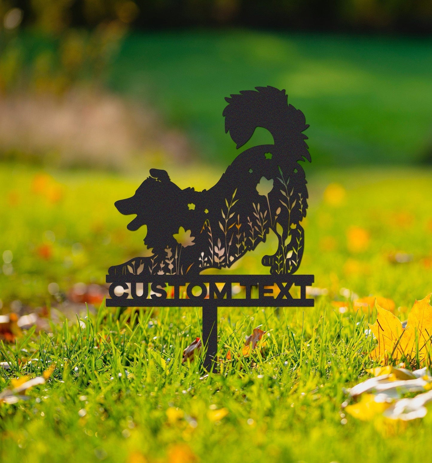 Custom Border Collie Memorial Stake Sign,Pet Grave Markers Sign, Metal Sign With Stake,Pet Loss Gift,Sympathy Sign, Remembrance Stake