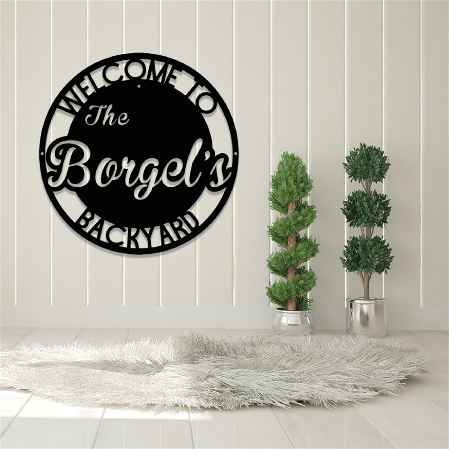 Custom Backyard Metal Sign With Lights,Personalized Patio Sign,Outdoor Decor Sign,Backyard Metal Decor,Family Backyard Bar Grill Metal Sign