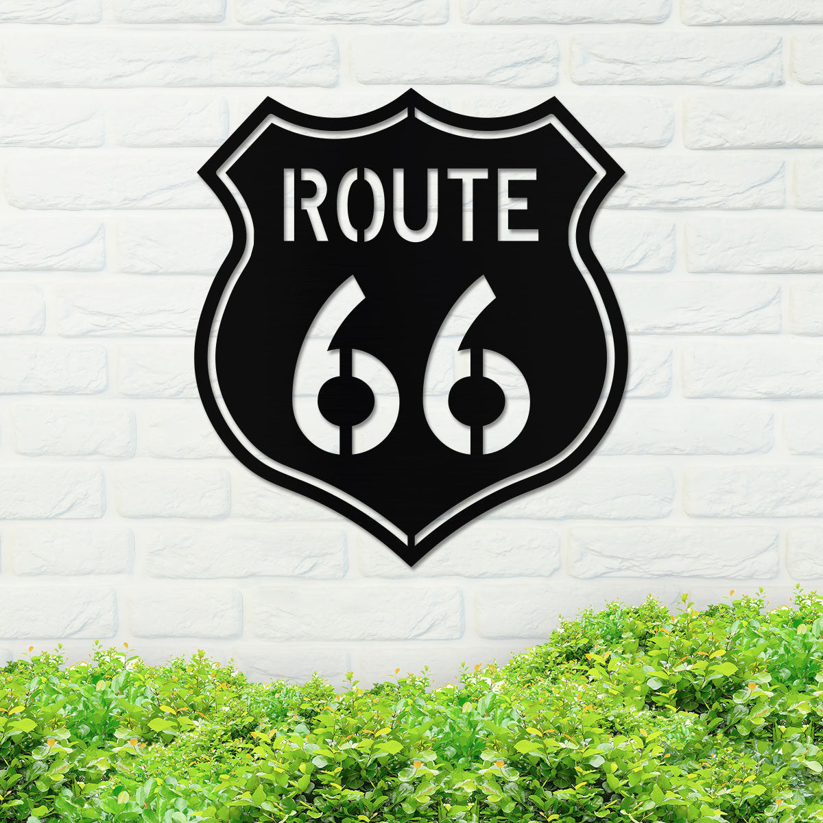 Metal Route 66 Sign, Black Metal Route 66 Sign, Route 66 Sign, Highway Sign, Route 66 Decor Ideas, Route 66 Decoration Idea