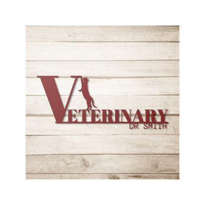 Veterinary Clinic Metal Wall Art, Veterinary Gift, Personalized Vet Gift, Veterinary Art, Gift For Veterinarian, Vet Room Decor