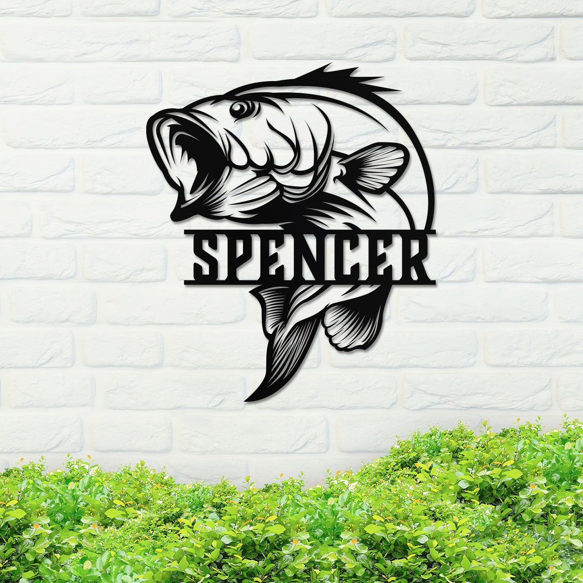 Custom Metal Fishing Sign, Fishing Sign, Metal Fish Sign, Metal Fish Decor, Metal Wall Art, Home Decor, Backyard Sign, Outdoor Decor