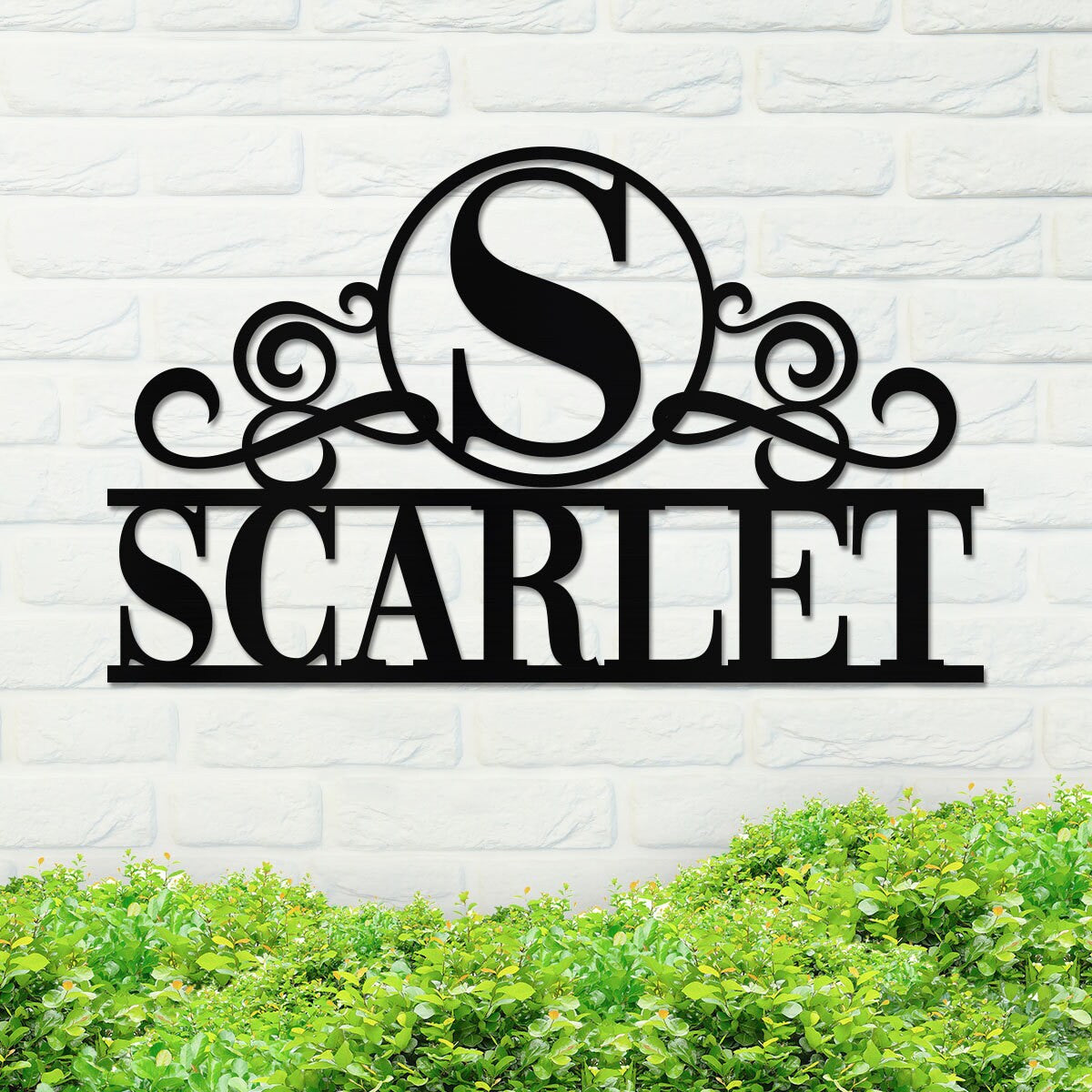 Metal Monogram Sign, Custom Metal Sign, Metal Name Sign, Initial Sign, Metal Monogram Letters, Door Hanger, Home Decor, Monogram Wall Decor