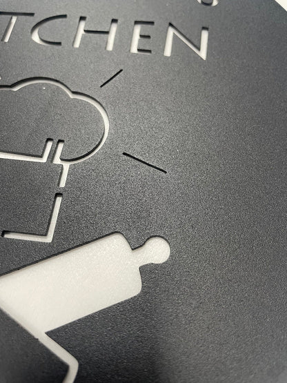 Custom Kitchen Metal Sign ,Chef Sign,Kitchen Wall Art For Indoor Decor,Family Kitchen Sign,Personalized Kitchen Sign Name