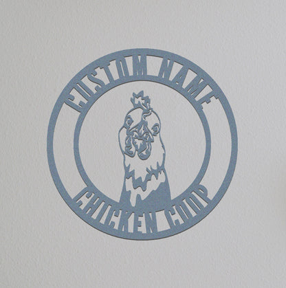 Chicken Coop Sign,Chicken Coop Decor,Custom Chicken Coop Sign Name,Gift For Farmer,Hen House Sign,Chicken Farm House Decor,Ranch Decor