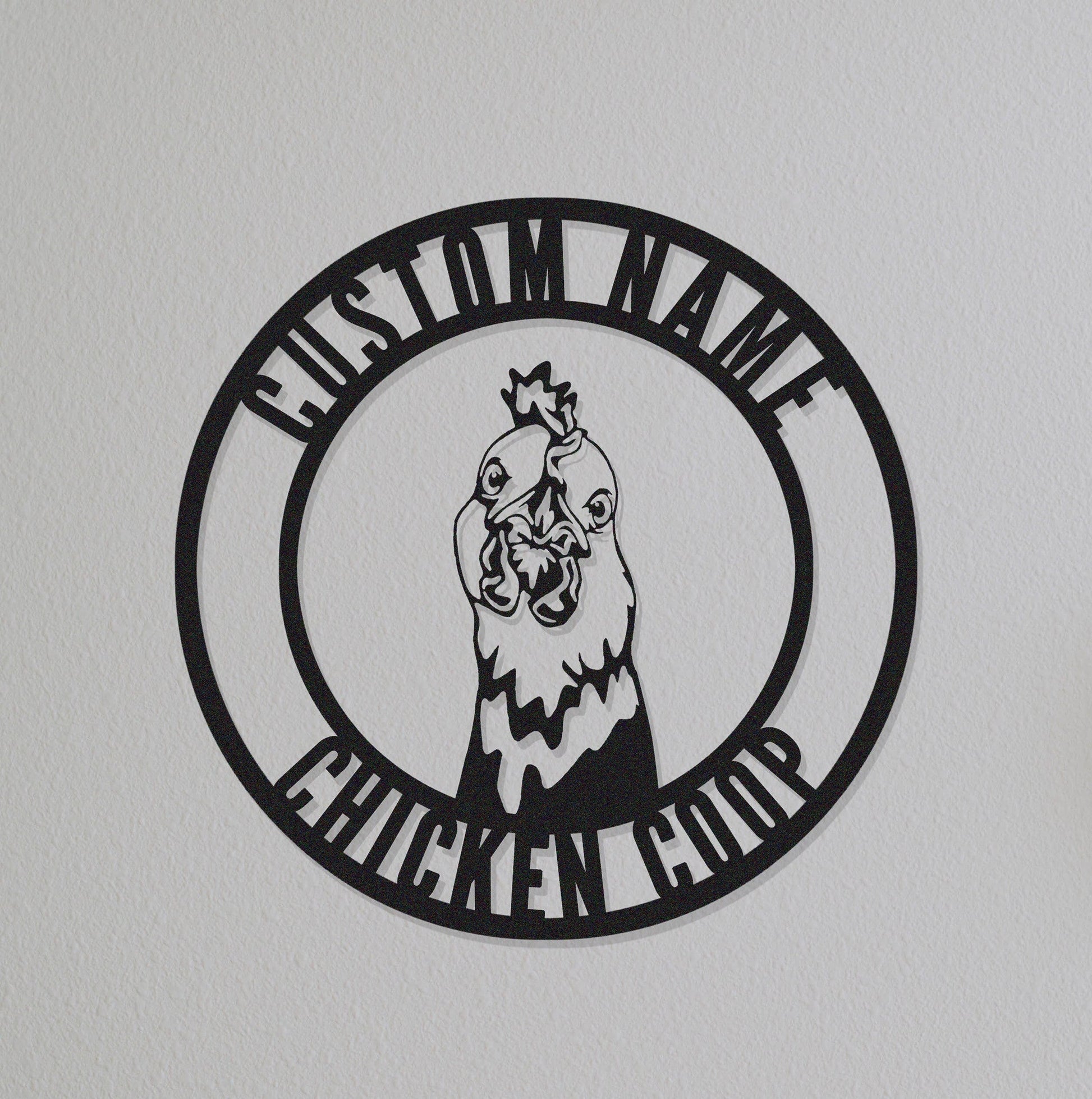 Chicken Coop Sign,Chicken Coop Decor,Custom Chicken Coop Sign Name,Gift For Farmer,Hen House Sign,Chicken Farm House Decor,Ranch Decor