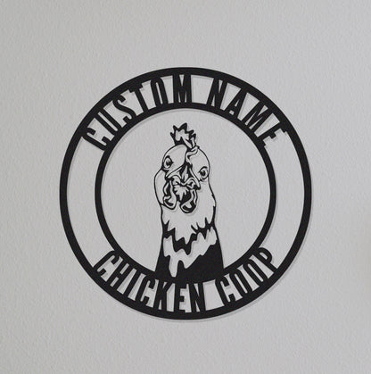 Chicken Coop Sign,Chicken Coop Decor,Custom Chicken Coop Sign Name,Gift For Farmer,Hen House Sign,Chicken Farm House Decor,Ranch Decor