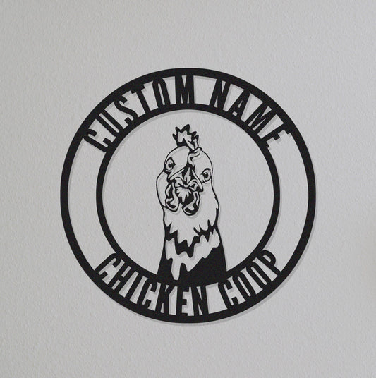 Chicken Coop Sign,Chicken Coop Decor,Custom Chicken Coop Sign Name,Gift For Farmer,Hen House Sign,Chicken Farm House Decor,Ranch Decor