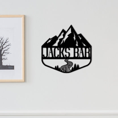 Personalized Bar Wall Art,Bar Metal Sign,Home Bar Decor,Custom Bar Sign Name,bartender gift,Whiskey Decor,Indoor decor