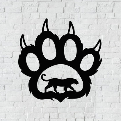 Jaguar Metal Home Decor / Jaguar Wall Art / Jaguar Paw Metal Wall Art / Metal Wall Art / Jaguar Wall Art / Metal Wall Decor