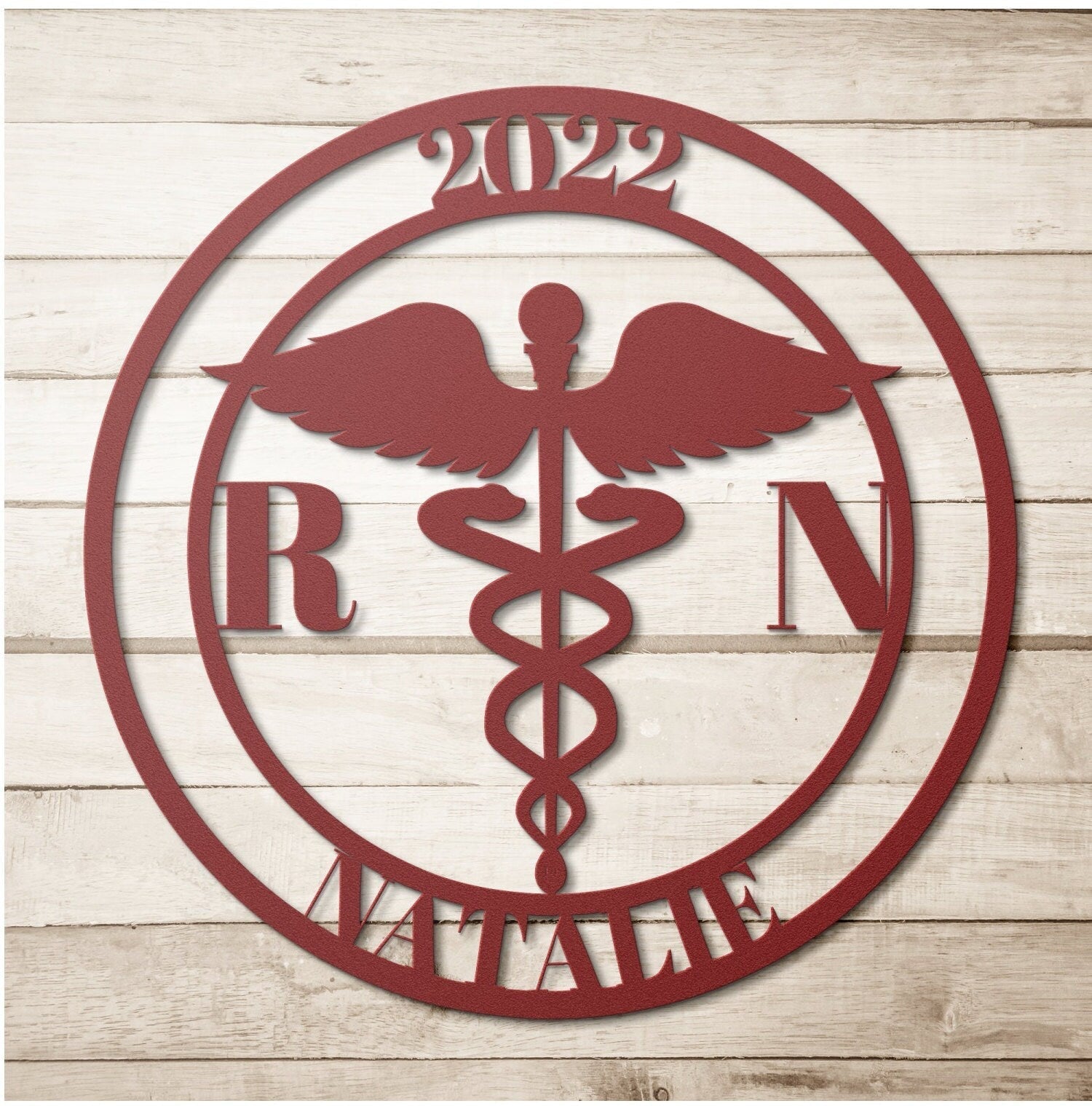 Registered Nurse Metal Sign, Graduation Gift For Nurse, Custom Metal Nurse Sign, Graduate Nurse Gift, Nurse Metal Wall Art, Male Nurse Gift