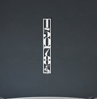 Custom Metal Address Sign, Vertical Address Sign, House Numbers Metal Sign, Rabbit Address Sign, Bunny Metal Address Plaque, Large Sign