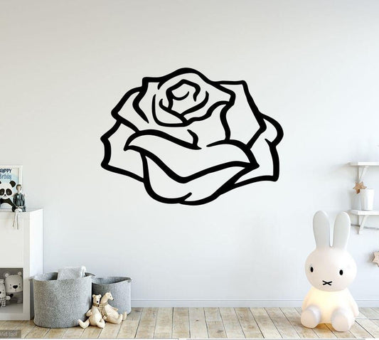 Rose Metal Sign, Rose Metal Wall Decor, Flower Wall Decor Signs, Home Decor, Rose Wall Decor