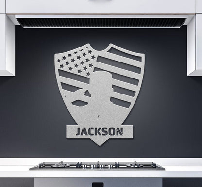 Personalized Veteran Metal Art, Metal Veteran Sign, Gift For Veteran, Custom Name Veteran Gift, Metal Military Sign, US Army Metal Sign