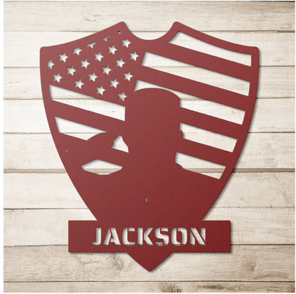 Personalized Veteran Metal Art, Metal Veteran Sign, Gift For Veteran, Custom Name Veteran Gift, Metal Military Sign, US Army Metal Sign