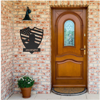 Personalized Veteran Metal Art, Metal Veteran Sign, Gift For Veteran, Custom Name Veteran Gift, Metal Military Sign, US Army Metal Sign