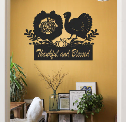 Thanksgiving Sign,Happy Thanksgiving,Turkey Sign Personalized,Pumpkin Sign,Thanksgiving Decor,Fall Decor,Autumn Decor,Thanksgiving gift
