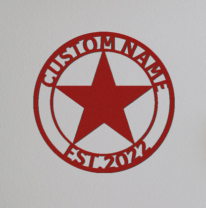 Custom Texas Star Sign Name,Texas home Sign,Texas Star Monogram,Star Family Name ,Personalized Sign Name,House Decor,Gift For Family