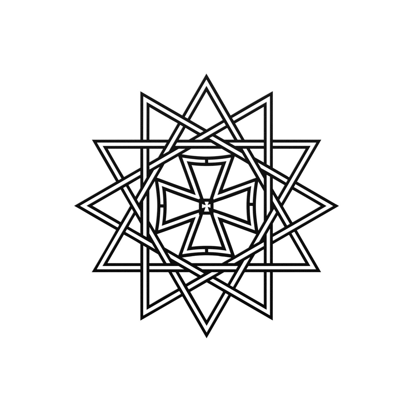 Ertsgamma Metal Sign, Lucky Star Metal Wall Art, Amulet Sign, Ancient Home Decor, Lucky Star Metal Art, Christian Metal Ornament