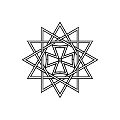 Ertsgamma Metal Sign, Lucky Star Metal Wall Art, Amulet Sign, Ancient Home Decor, Lucky Star Metal Art, Christian Metal Ornament