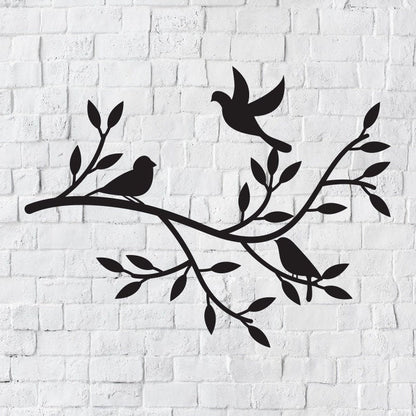 Bird on Branches Wall Art / Birds on Branch Wall Decor / Metal Wall Decor / Home Decor / Nature Home Decor / Metal Wall Art