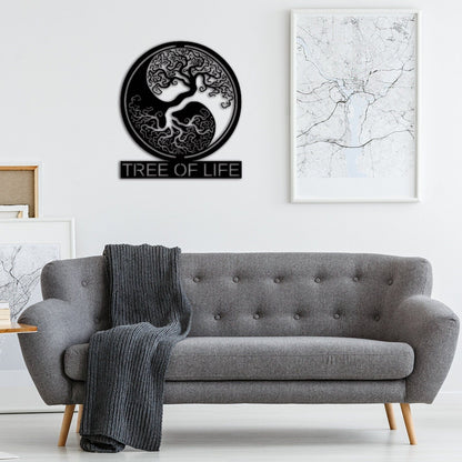 Custom Tree of Life Wall Art,Personalized Family Name Sign,Housewarming Gift,Living Room Decor,Front Door Decor,Family Tree Name Sign