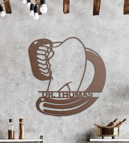 Custom Dentist Metal Sign, Dentist Gift, Dental Office Sign, Personalized Dentist Metal Wall Art, Dentist Graduation Gift, Dentist Decor