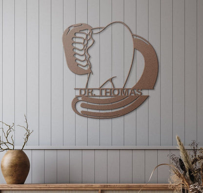 Custom Dentist Metal Sign, Dentist Gift, Dental Office Sign, Personalized Dentist Metal Wall Art, Dentist Graduation Gift, Dentist Decor