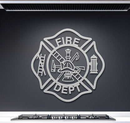 Fireman Maltese Cross Metal Art, Fireman Gift, Maltese Cross Decor, Wall Hanging Fireman Sign, Metal Fireman Wall Decor, Gift For Fireman