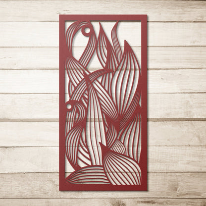 Large Leaves Metal Sign, Metal Leaf Wall Art, Decorative Leaves Wall Hanging, Plant Metal Wall Decor, Nature Metal Sign