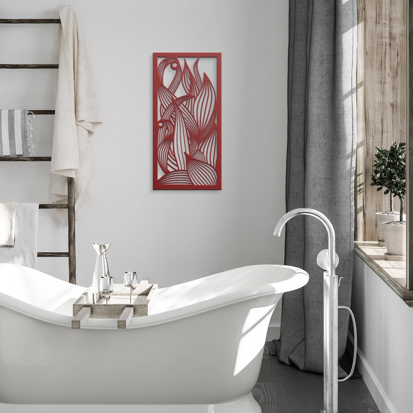 Large Leaves Metal Sign, Metal Leaf Wall Art, Decorative Leaves Wall Hanging, Plant Metal Wall Decor, Nature Metal Sign