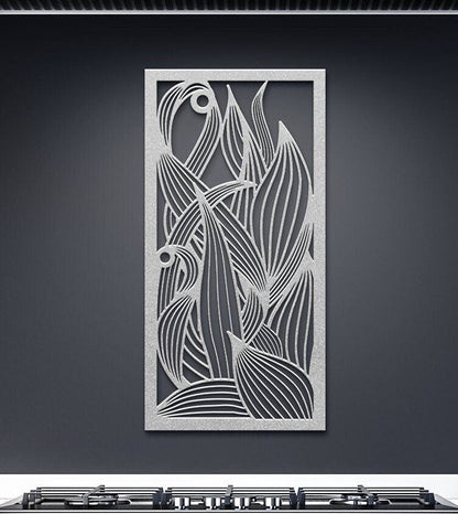 Large Leaves Metal Sign, Metal Leaf Wall Art, Decorative Leaves Wall Hanging, Plant Metal Wall Decor, Nature Metal Sign