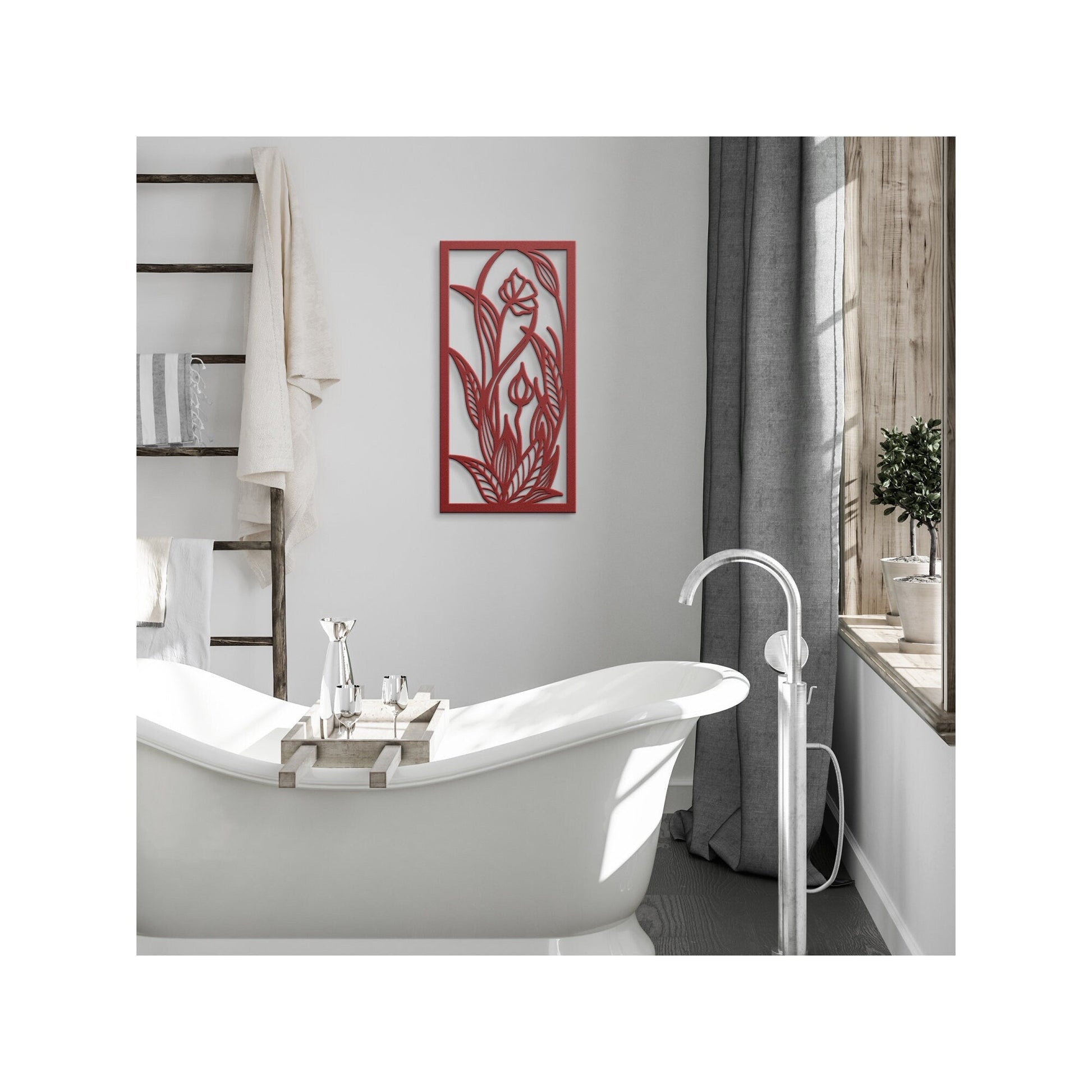 Daisy Flower Metal Sign, Plant Metal Wall Decor, Nature Metal Sign, Metal Flowers Wall Art, Daisy Metal Decor, Decorative Metal Panel