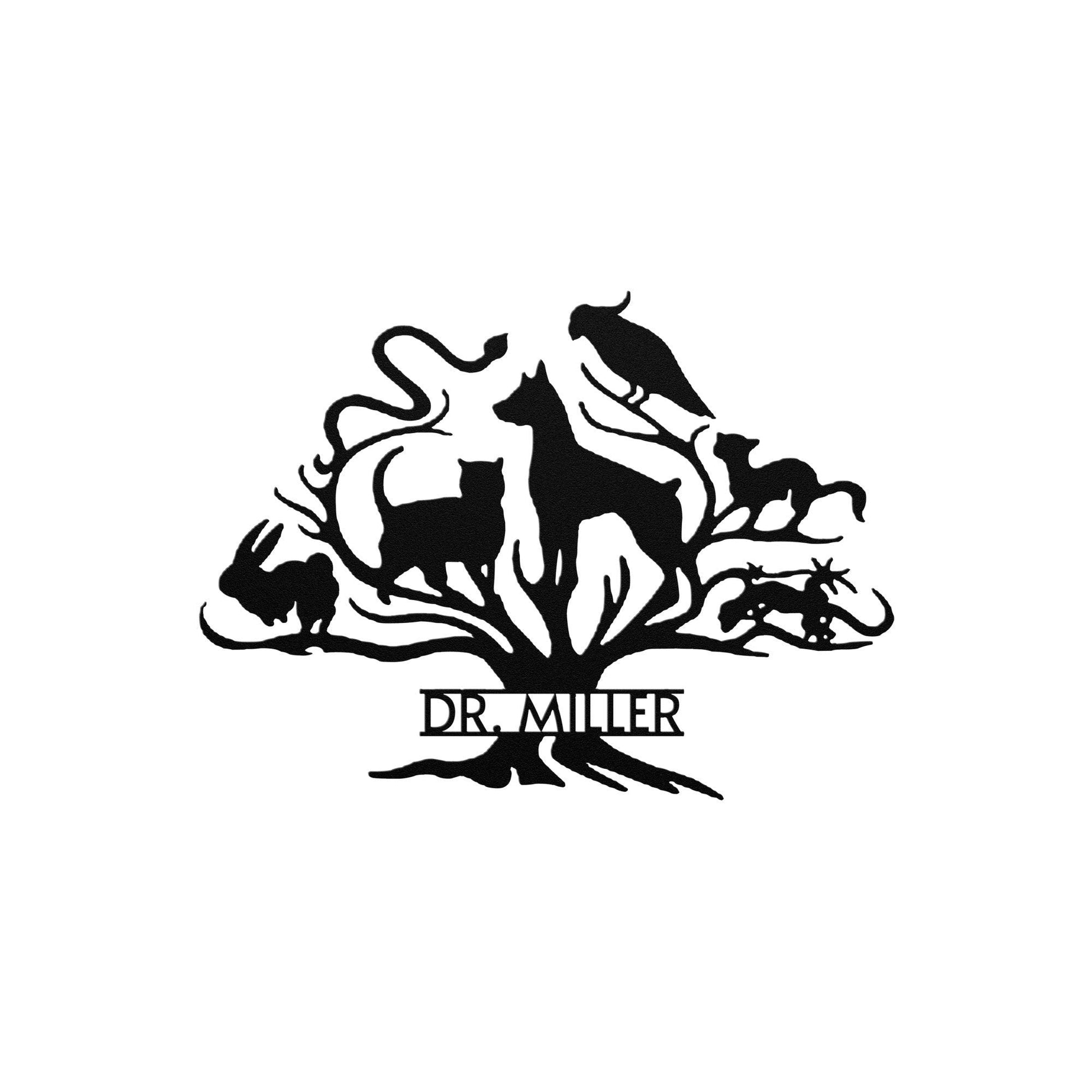 Metal Veterinarian Sign, Custom Veterinary Doctor Metal Sign, Veterinary Gift, Veterinarian Office Sign, Vet School Graduation Gift, DVM Art