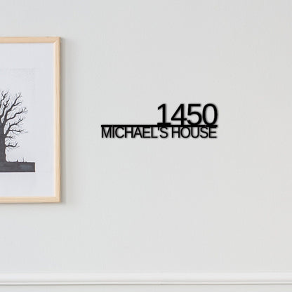 Custom Address Metal Sign, Custom Address Sign, Personalized House Number Sign, Metal House Number Sign,Address Monogram sign,Address Plaque