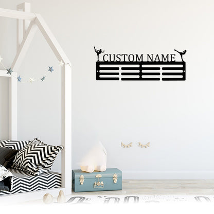 Custom Figure Skater Medal Hanger, Personalized Skating Medal Holder