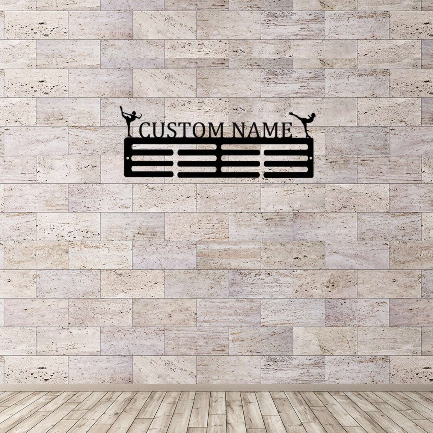 Custom Figure Skater Medal Hanger, Personalized Skating Medal Holder