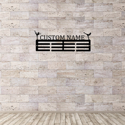 Custom Figure Skater Medal Hanger, Personalized Skating Medal Holder