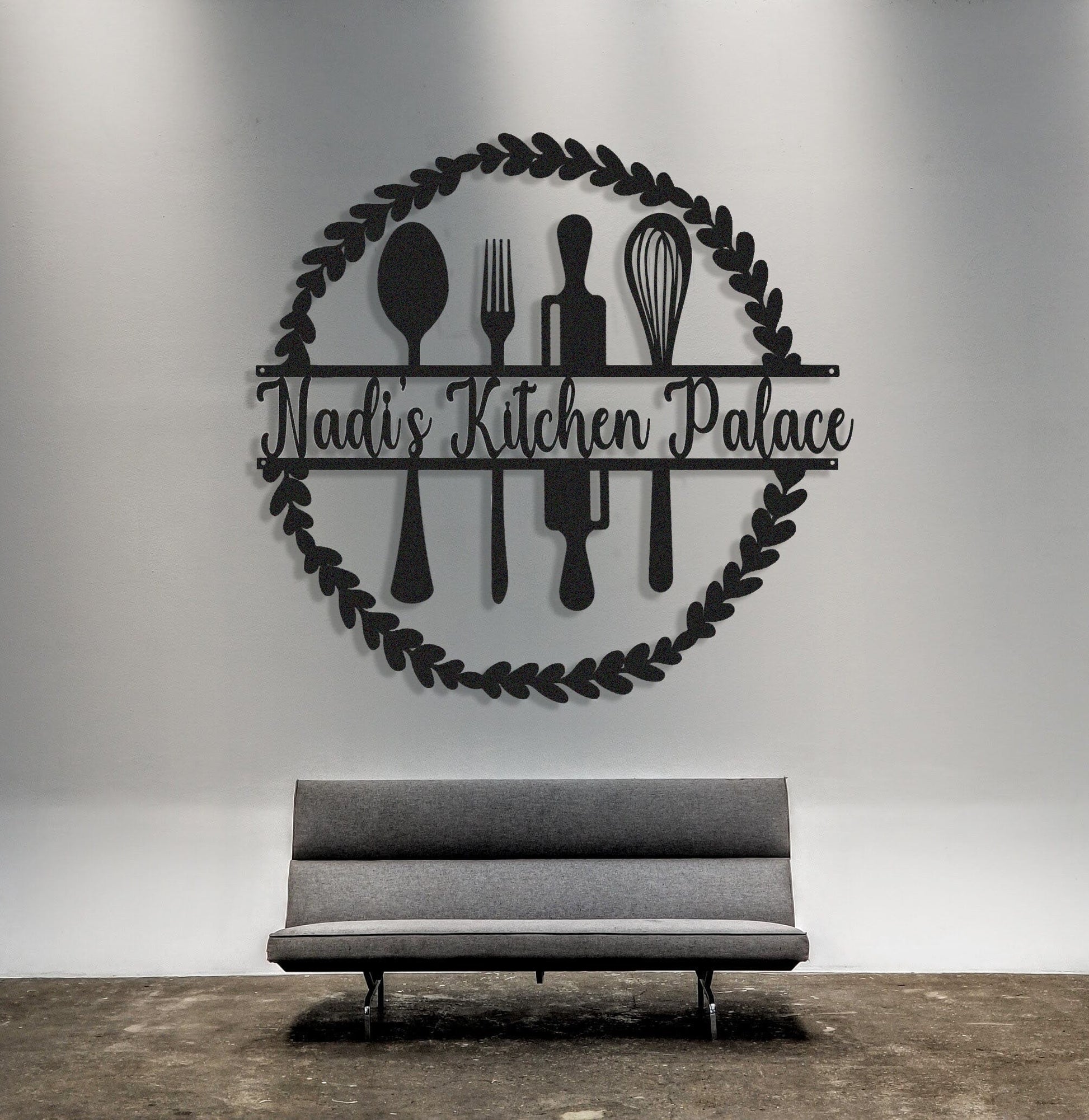 Personalized Kitchen Metal Sign,Kitchen Wall Art For Mom,Family Kitchen Sign,Indoor Kitchen Decor,Housewarming Gift