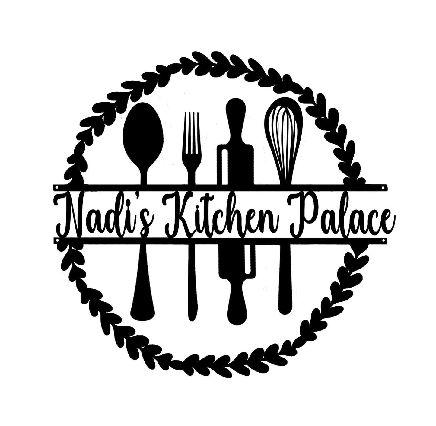 Personalized Kitchen Metal Sign,Kitchen Wall Art For Mom,Family Kitchen Sign,Indoor Kitchen Decor,Housewarming Gift