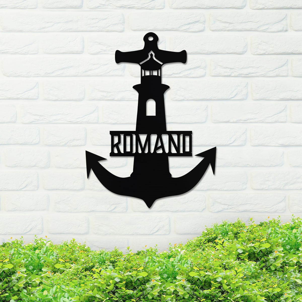 Metal Anchor Sign, Nautical Sign, Metal Anchor Sign, Home Decor Sign, Metal Front Door Sign, Housewarming Gift Idea, Wedding Gift