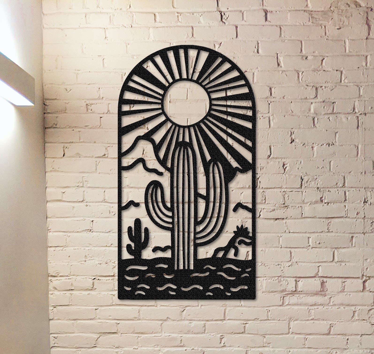 Cactus Metal Sign,Cactus Monogram,Cactus Wall Art,Cactus Wall Decor,Front Door Decor,Cactus Garden Sign,Steel Cactus Art,Metal Cactus Sign