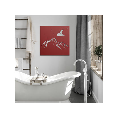 Simple Mountain Metal Wall Art, Mountain Range Metal Sign, Minimalist Mountains Wall Art, Wall Hanging Mountains Sign, Nature Metal Art