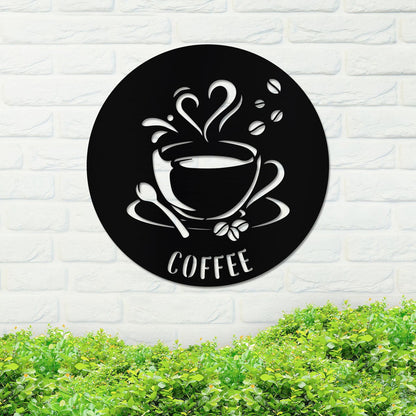 Metal Coffee Sign, Coffee Lover Sign, Metal Kitchen Sign, Home Decor Sign, Metal Kitchen Decor Sign, Housewarming Gift Idea, Metal Gift