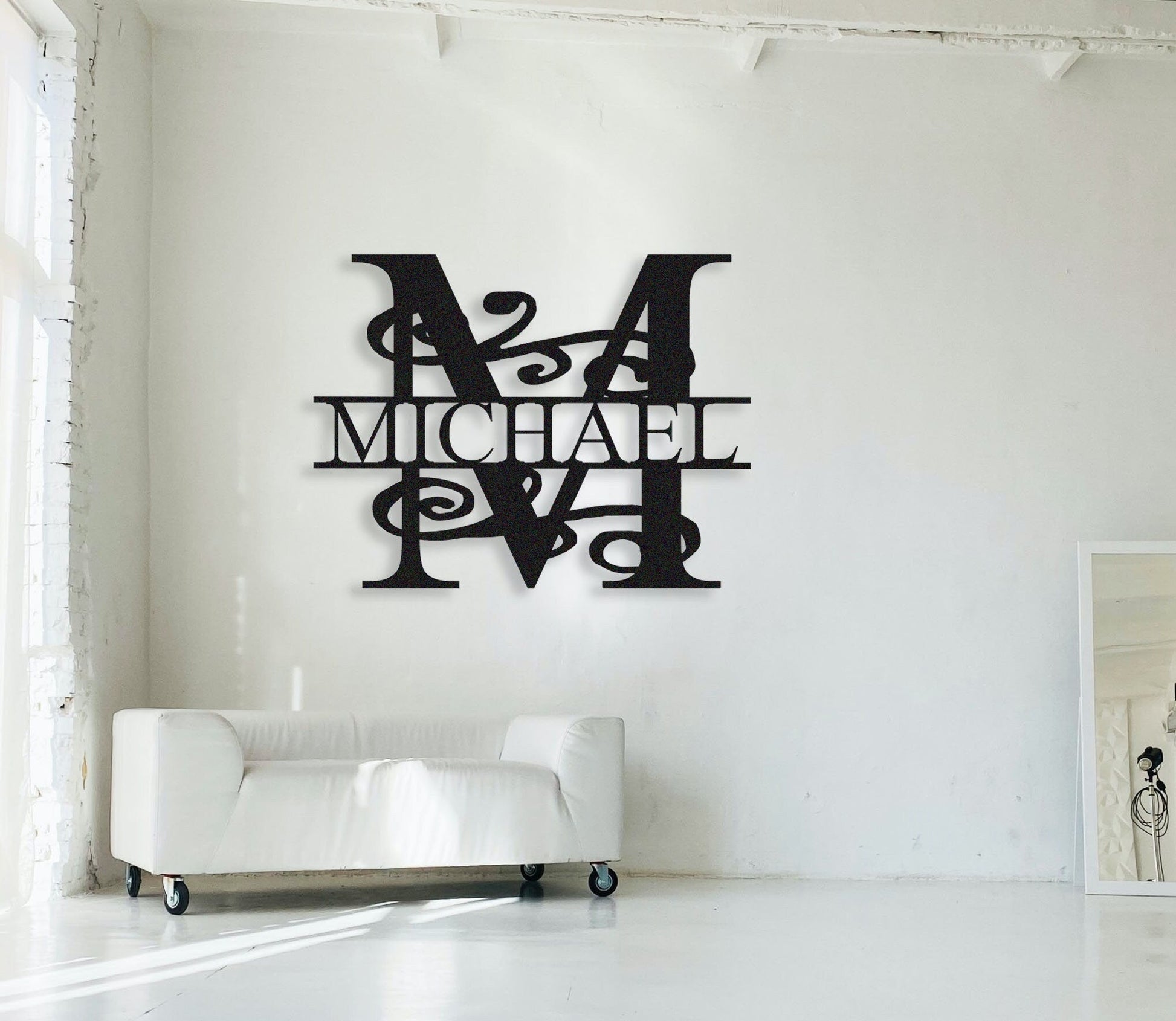 Custom Last Name Metal Sign, Monogram Wall Art For House Decor,Personalized Family Name Sign,Housewarming Wedding Gift