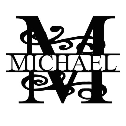 Custom Last Name Metal Sign, Monogram Wall Art For House Decor,Personalized Family Name Sign,Housewarming Wedding Gift