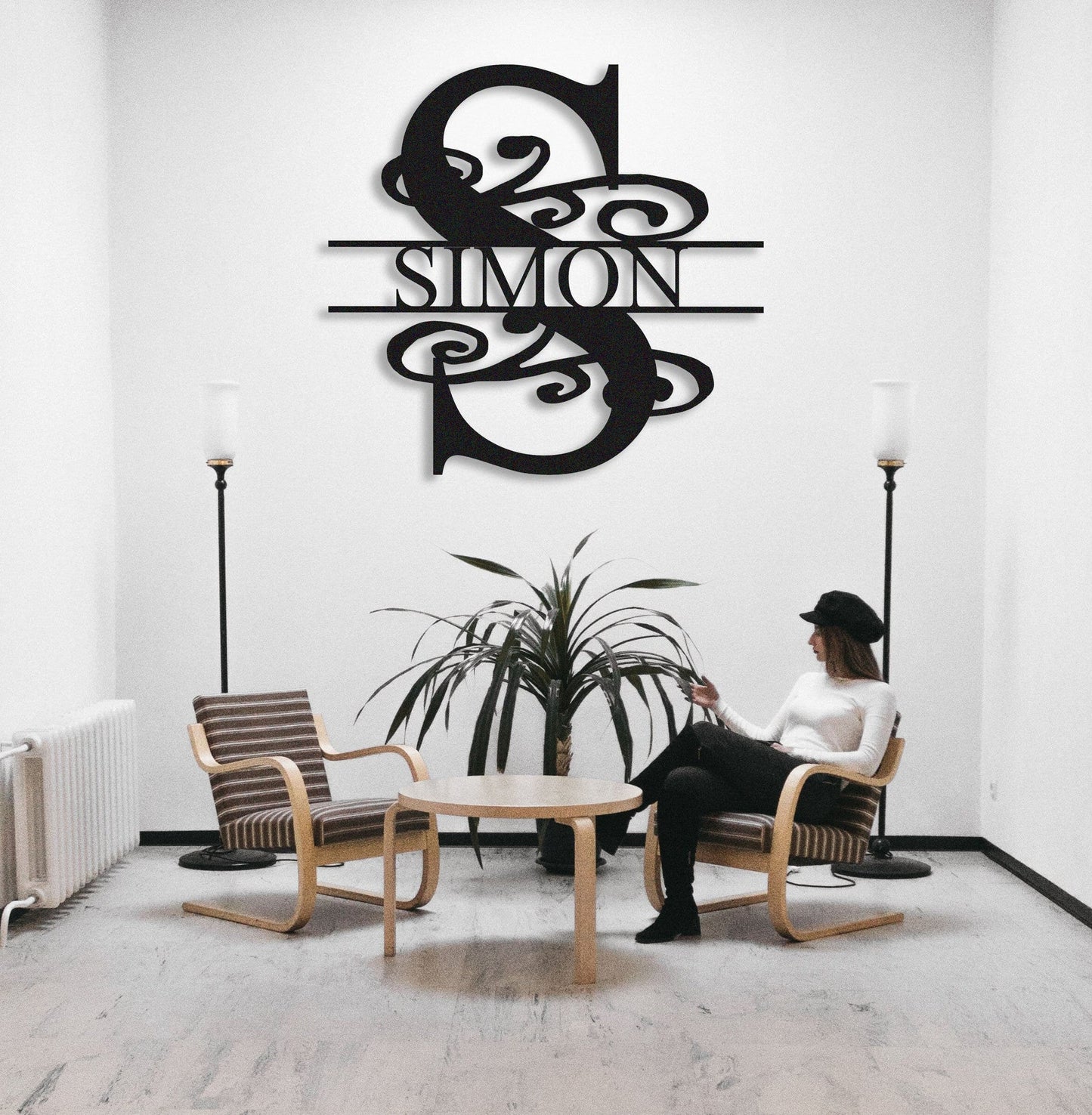 Custom Last Name Metal Sign, Monogram Wall Art For House Decor,Personalized Family Name Sign,Housewarming Wedding Gift