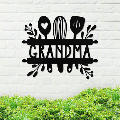Metal Grandma Sign, Grandma Sign, Metal Kitchen Sign, Home Decor Sign, Metal Kitchen Decor Sign, Housewarming Gift Idea, Metal Grandma Sign