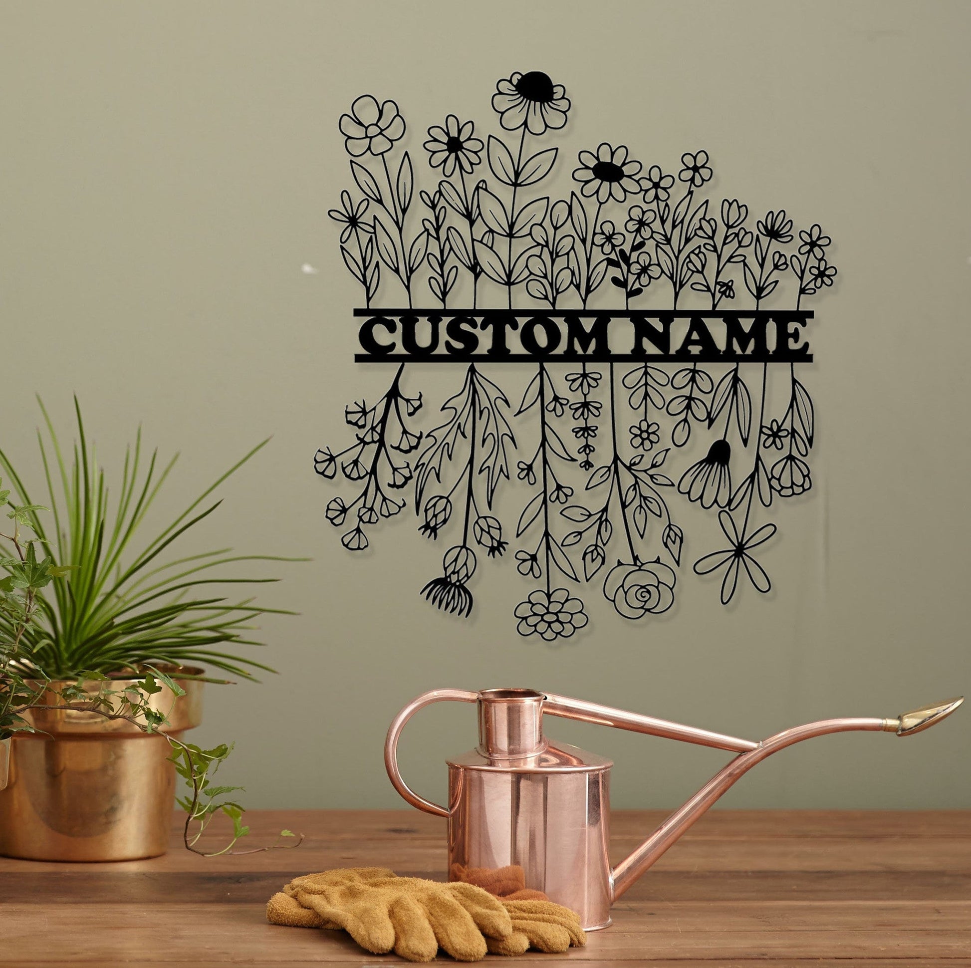 Customized Garden Sign,Flower Sign,Garden Wall Art,Personalized Garden decor,Garden Gate Sign,Grandma's Garden Gift,Outdoor Decor
